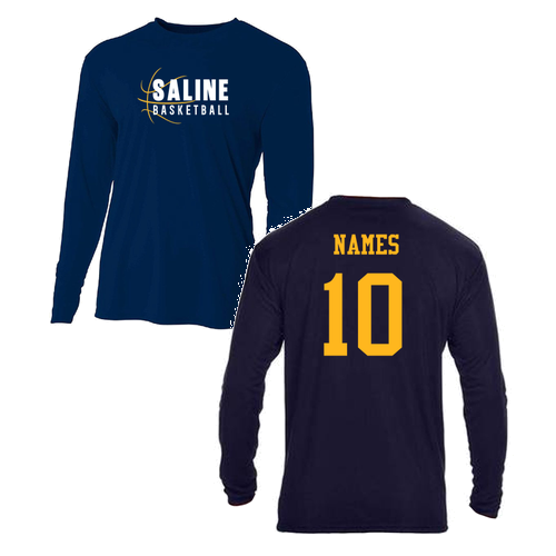 A4 Cooling Performance Long Sleeve Tee -- Navy