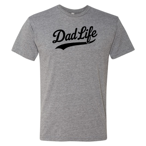 Next Level Mens TriBlend Tee -- Premium Heather With Black Print