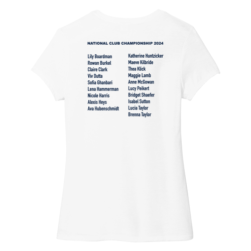 Ladies District Soft Fitted Perfect Tri Tee -- White, U16