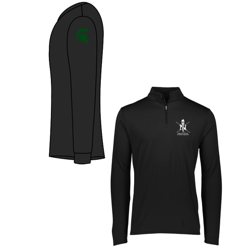 Augusta Attain Quarter Zip Pullover -- Black