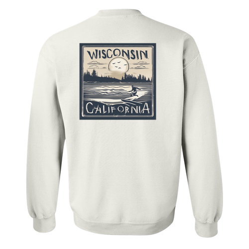 Gildan Heavy Blend Crew Neck Sweatshirt -- White