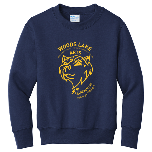 Port and Company Youth Crewneck Sweatshirt -- Navy