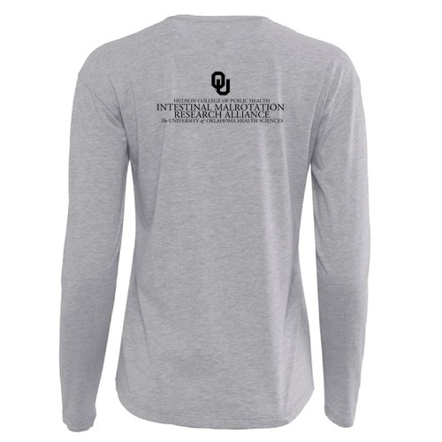 Next Level Women's Cotton Relaxed Long Sleeve T-Shirt -- Heather Grey