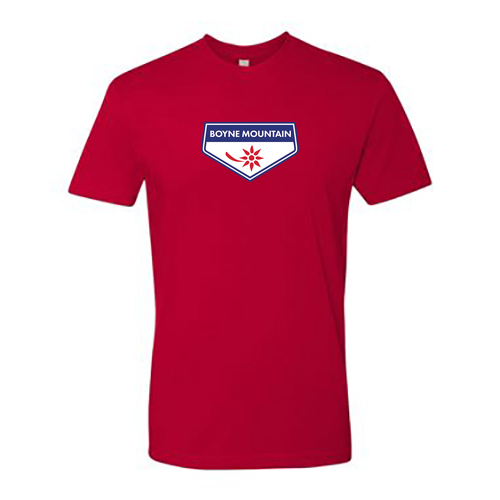 Boyne Mountain Logo 1 Full color -- Short sleeve Red