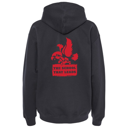 Gildan Adult Softstyle Fleece Pullover Hooded Sweatshirt -- Black