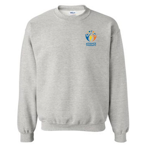 Embroidered Gildan Heavy Blend Crew Neck Sweatshirt -- Ash