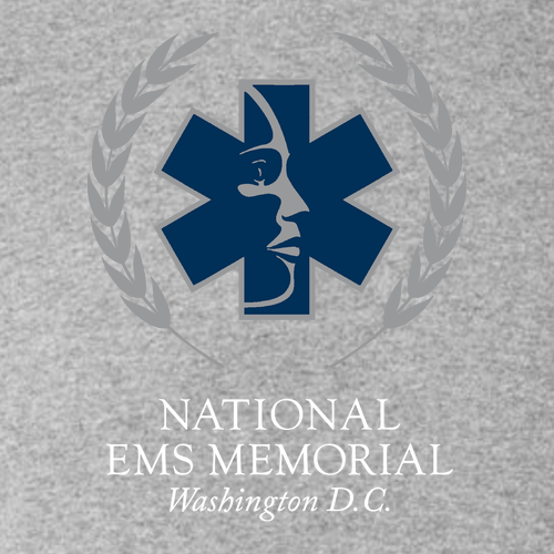 National EMS Memorial Unisex Polo Shirt Light Steel