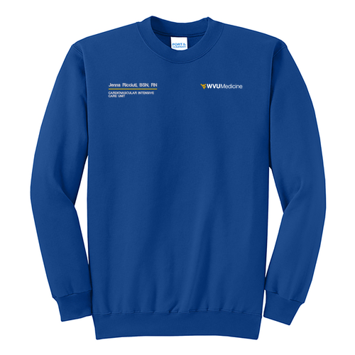 Port and Company Classic Crewneck Sweatshirt -- True Royal