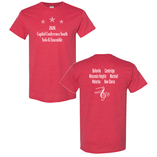 Gildan Cotton T-Shirt Adult -- Heather Red