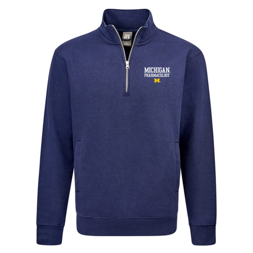 J America Soft BTB Fleece 1/4 Zip Sweatshirt -- True Navy