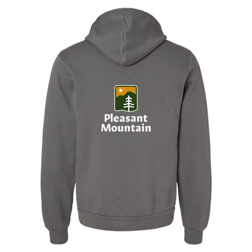 Pleasant Mountain Logo 2 Full color -- Pullover Hooded Sweatshirt Asphalt
