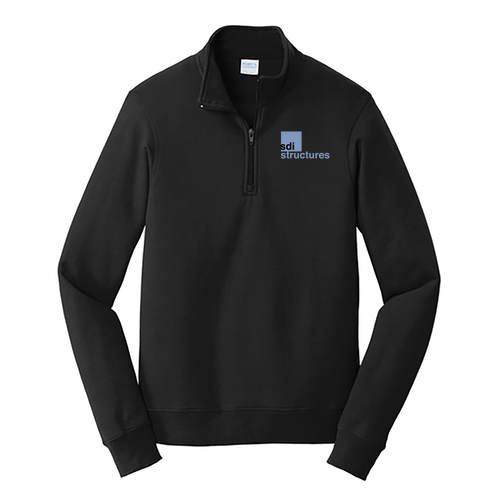 Port & Company Fan Favorite Fleece Quarter Zip -- Jet Black, $42