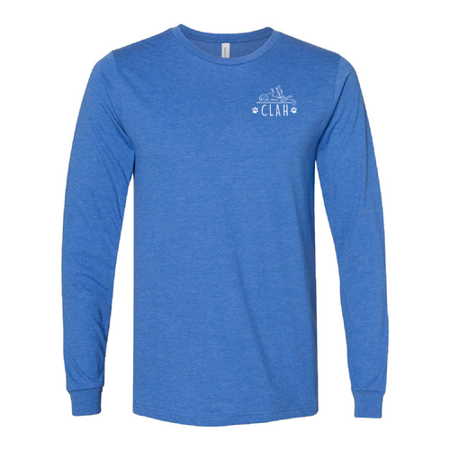 Bella+Canvas Unisex Heather Cvc Long Sleeve Tee- Heathers -- Heather True Royal