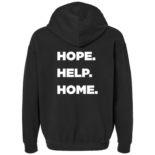 Comfort Colors Lightweight Adult Ringspun Hooded Sweatshirt -- Black