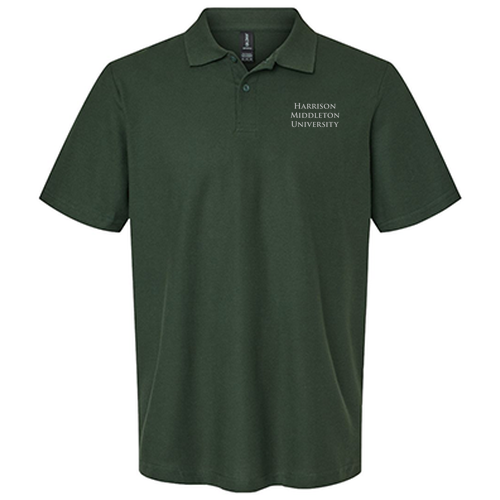 Gildan Adult Softstyle Pique Polo -- Forest Green