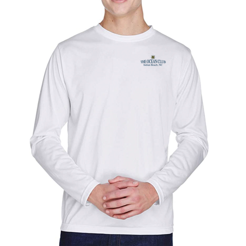 Team 365 Men's Zone Performance Long-Sleeve T-Shirt -- White