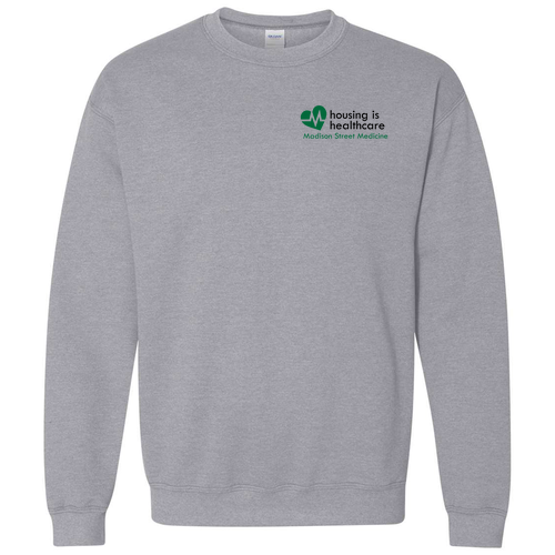 Gildan Heavy Blend Crew Neck Sweatshirt -- Sport Grey