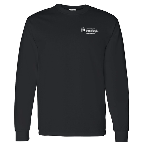 Gildan Heavy Cotton Longsleeve Basic T-Shirt -- Black