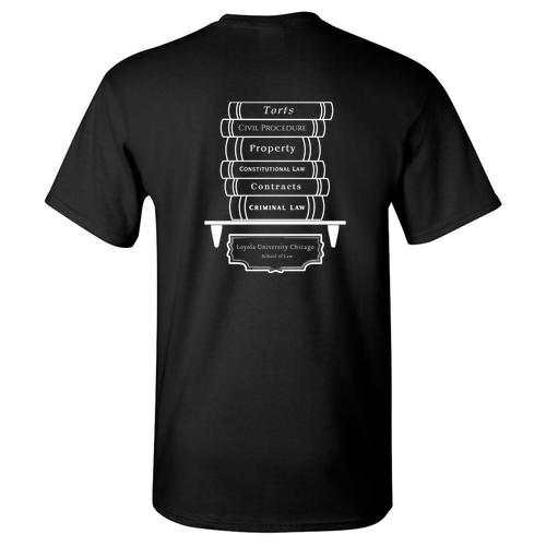 Law Books Basic T-Shirt -- Black