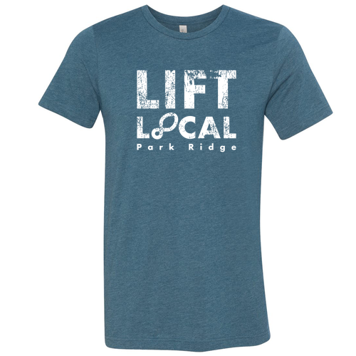 Lift Local Tee -- Heather Deep Teal