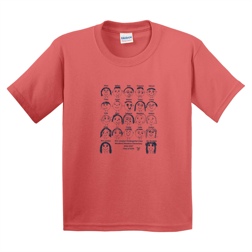 Gildan Heavy Cotton Basic T-Shirt -- Coral Silk