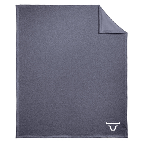 Fleece Sweatshirt Blanket -- Heather Navy