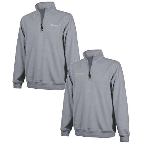 Charles River Crosswind Quarter Zip Sweatshirt -- Oxford Heather