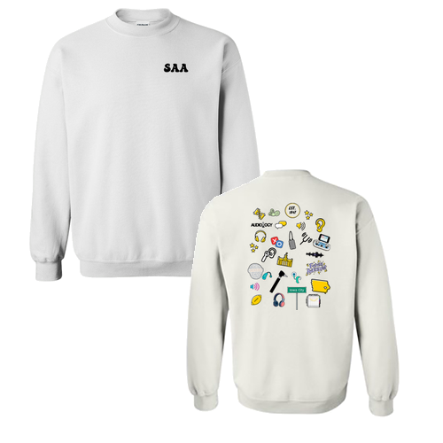 Gildan Heavy Blend Crew Neck Sweatshirt -- White
