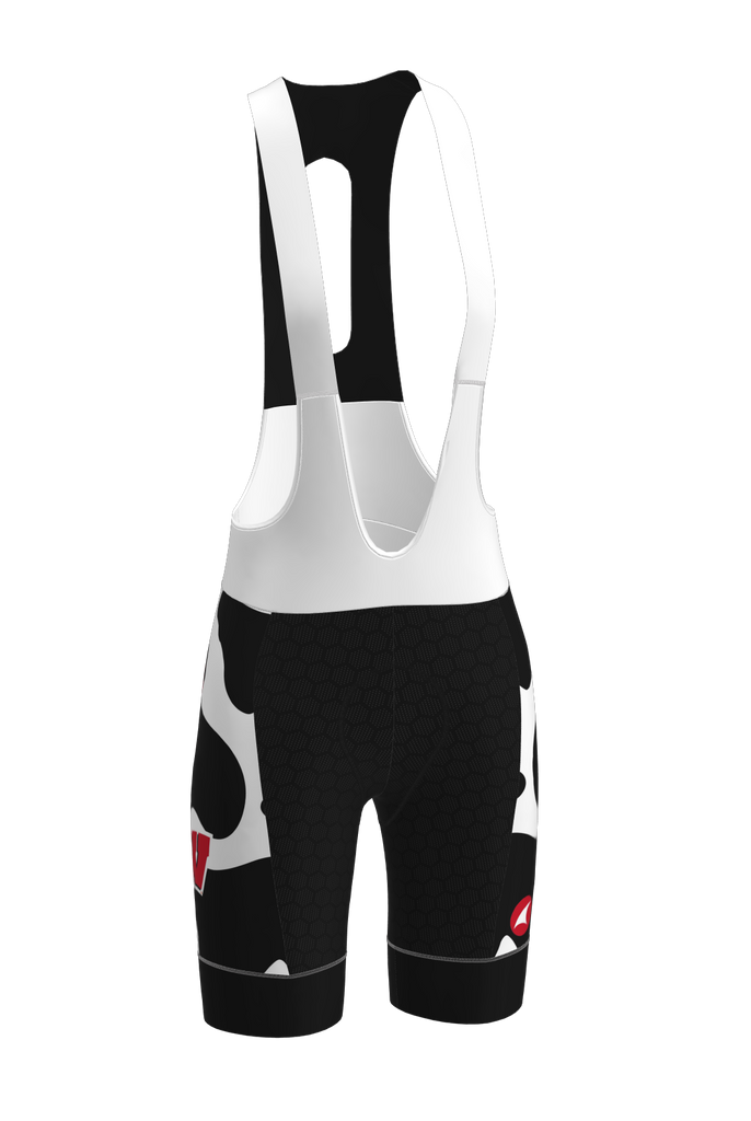 Pactimo Women’s Summit Stratos Force Bib Short Long -- Cow Print