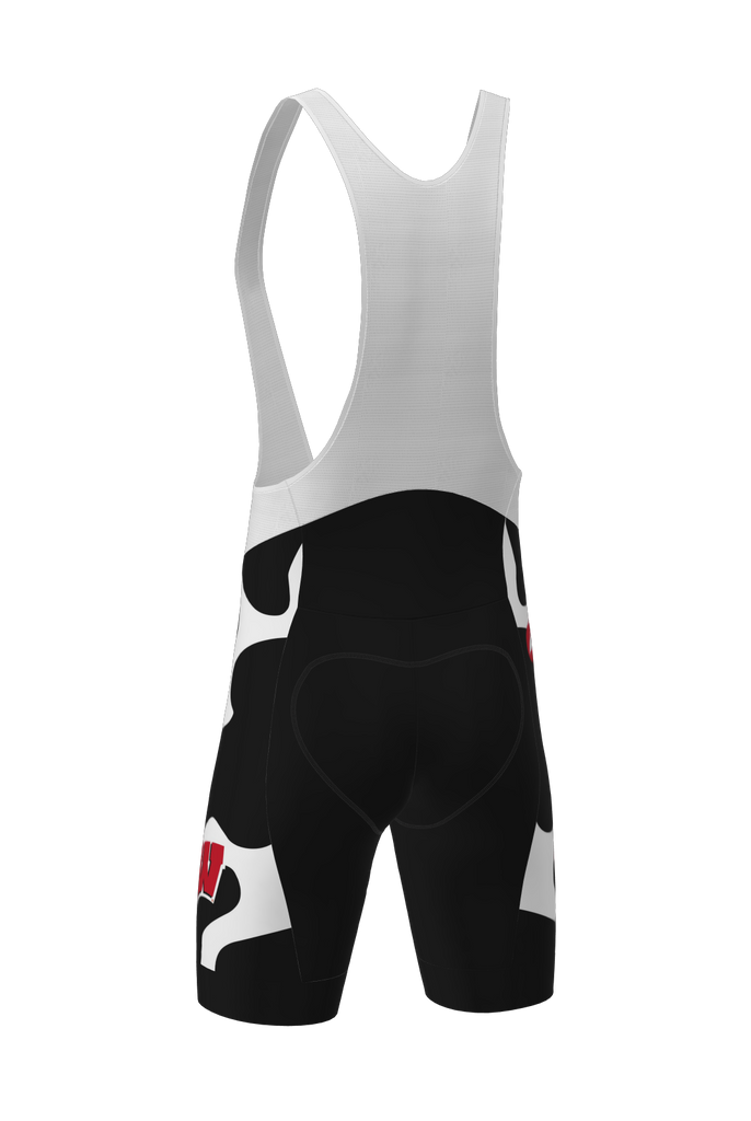 Pactimo Men’s Continental Bib Shorts -- Cow Print