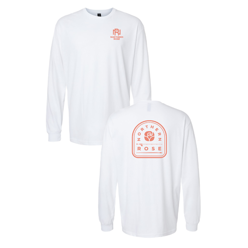 Northern Rose Gildan SoftStyle Long Sleeve T-Shirt -- White