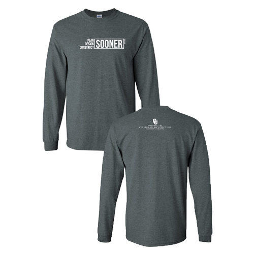 Gibbs College Long sleeve T Shirt -Dark Heather