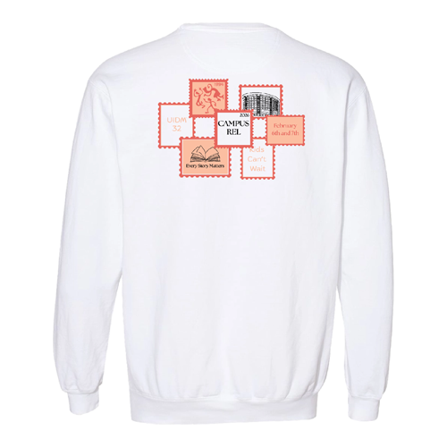 Comfort Colors Unisex Garment-Dyed Crewneck Sweatshirt -- White