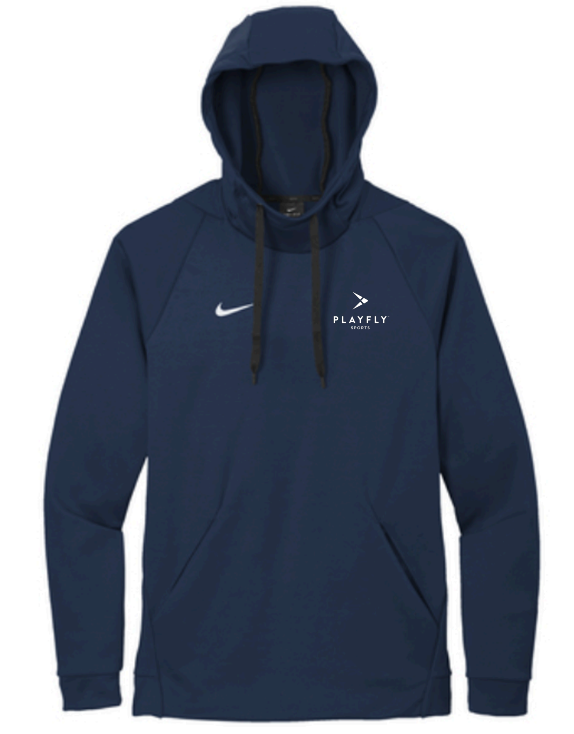Playfly Nike Therma-Fit Pullover Fleece Hoodie -- Team Navy