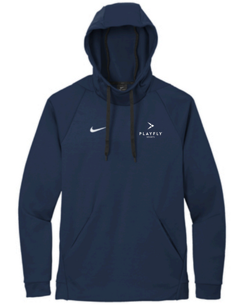 Playfly Nike Therma-Fit Pullover Fleece Hoodie -- Team Navy