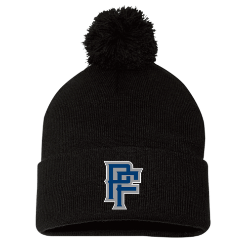 Sportsman Pom Pom Knit Hat -- Black