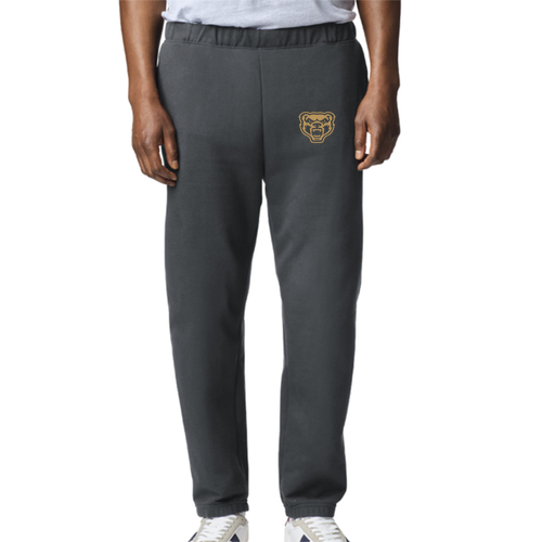Gildan Midweight Fleece Adult Pocket Sweatpants Charcoal Logo only
