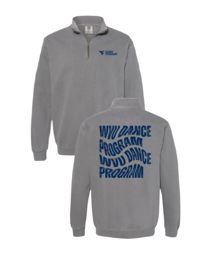 Comfort Colors Unisex Garment-Dyed Quarter-Zip Sweatshirt -- Grey