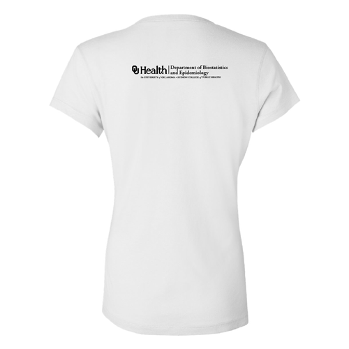 Ladies Bella Canvas Short Sleeve V-Neck T-Shirt -- White