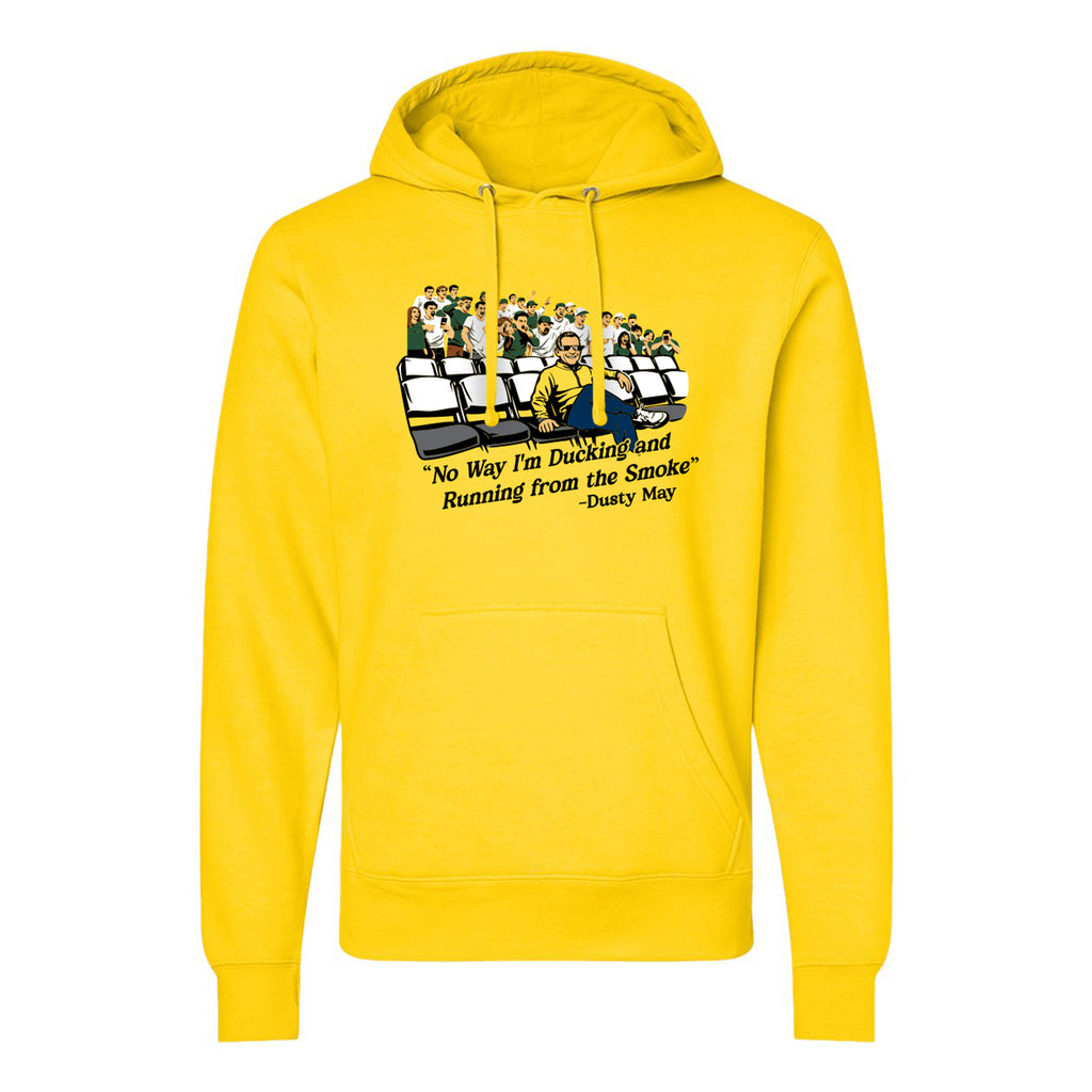 The Smoke Unisex Hooded Sweatshirt -- Maize