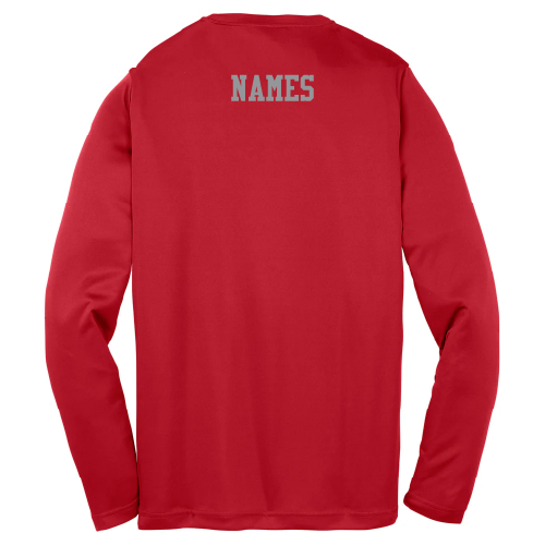 Youth Sport Tek Long Sleeve Wicking Competitor Tee -- True Red