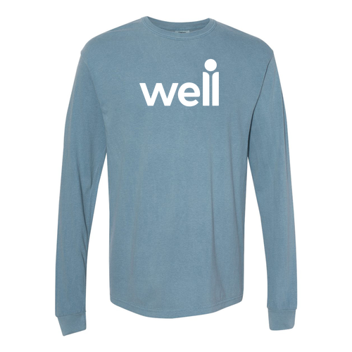 Comfort Colors Ringspun Long Sleeve Tee -- Ice Blue