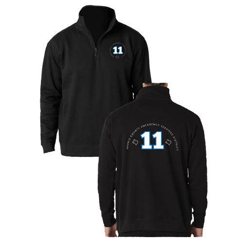 Cotton Heritage Quarter Zip Fleece -- Black