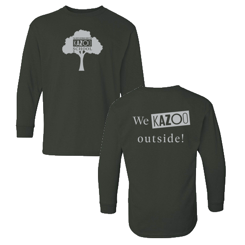 Gildan Youth Heavy Cotton Longsleeve -- Forest Green