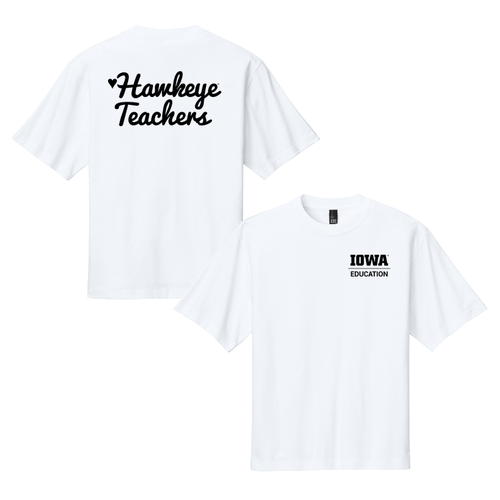 Hawkeye Teacher District Heavyweight Very Important Tee -- White
