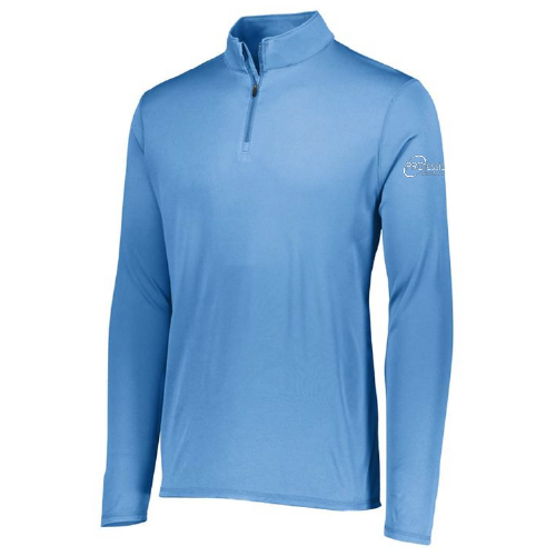 Augusta Attain Quarter Zip Pullover -- Columbia Blue