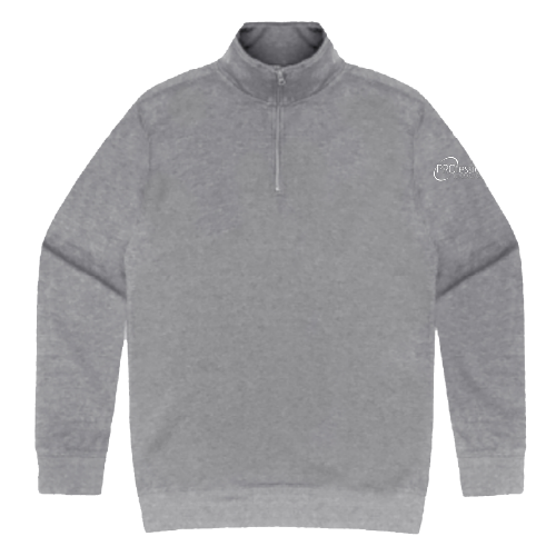 Cotton Heritage Quarter-Zip Fleece -- Carbon Grey