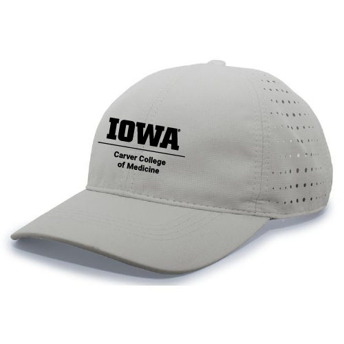 Pacific Headwear Light Weight Perforated Hat -- Silver