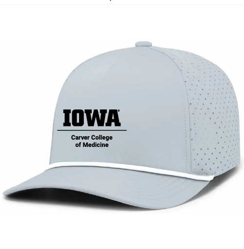 Pacific Headwear Weekender Perforated Snapback Cap -- Silver / White