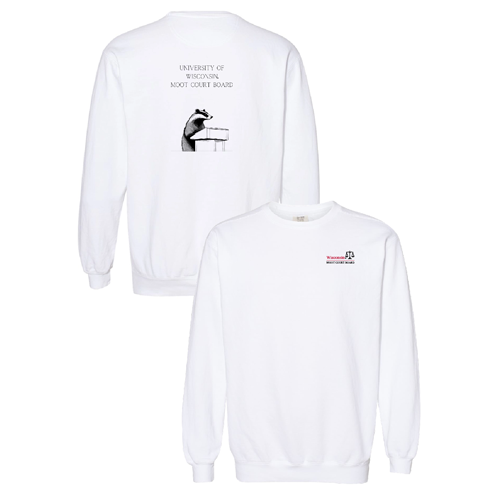 Comfort Colors Unisex Garment-Dyed Crewneck Sweatshirt -- White